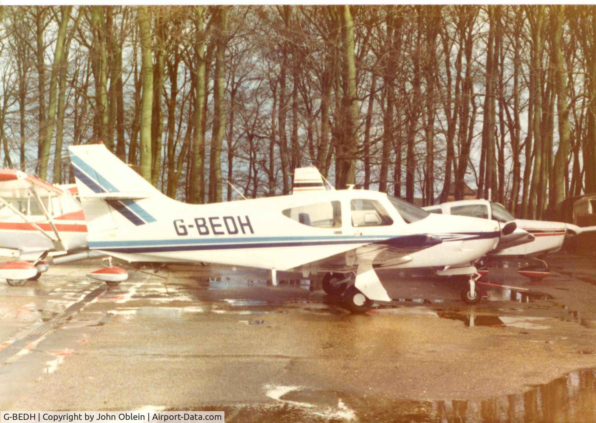 G-BEDH, 1976 Rockwell Commander 114 C/N 14074, Taken in March 1977 at Wycombe Air Park, Buckinghamshire, England.