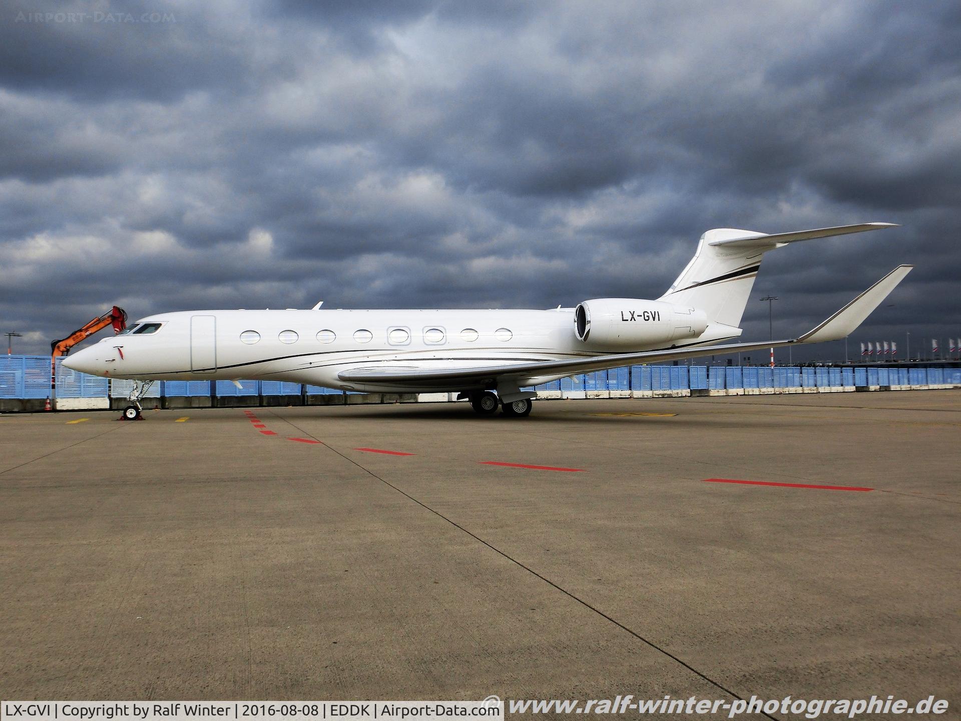 LX-GVI, 2014 Gulfstream Aerospace G650 (G-VI) C/N 6095, Gulfstream Aerospace GVI G650 - WV SWV Global Jet Luxembourg - 6095 - LX-GVI - 08.08.2016 - CGN
