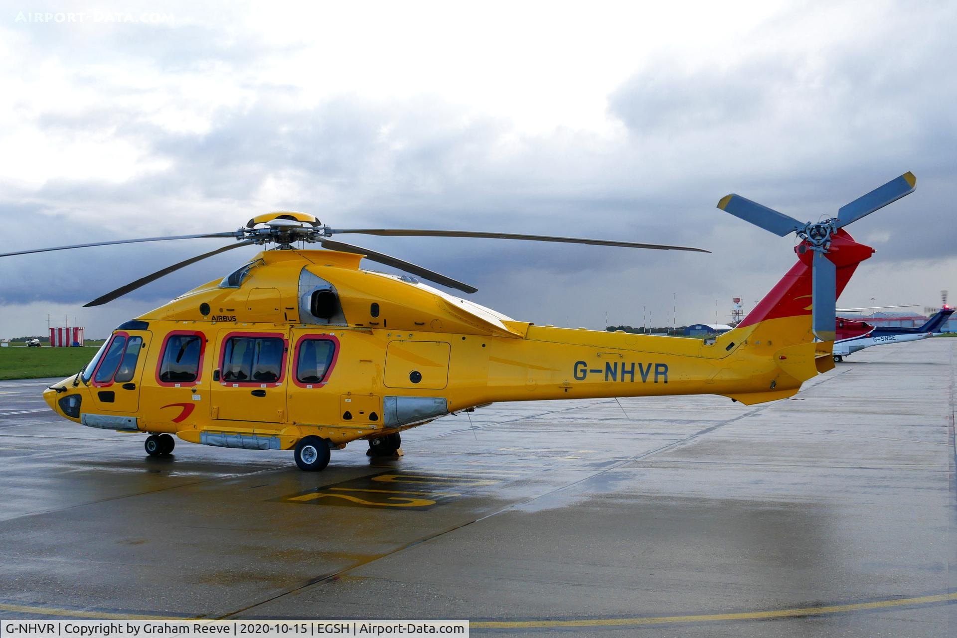 G-NHVR, 2018 Airbus Helicopters EC-175B C/N 5033, Parked at Norwich.