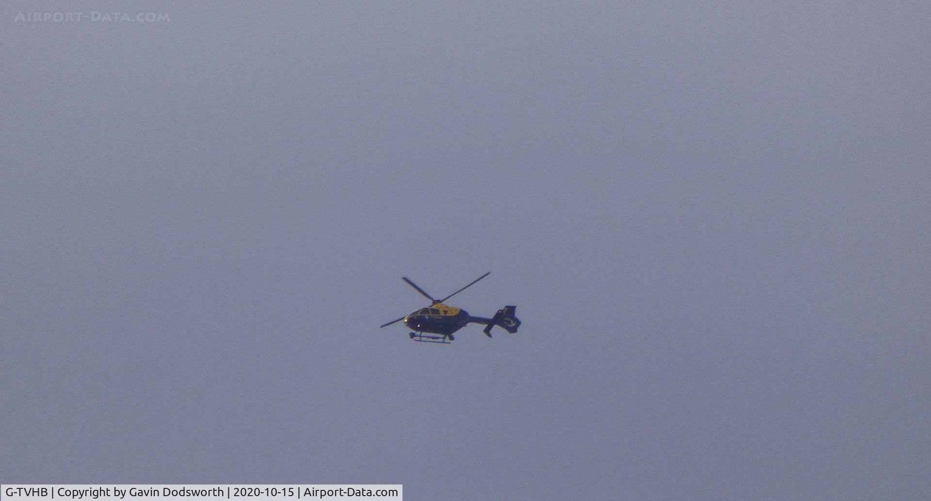 G-TVHB, 2010 Eurocopter EC-135P-2+ C/N 0874, Working in Darlington area on October 15th 2020