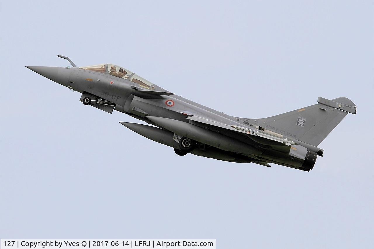 127, Dassault Rafale C C/N 127, Dassault Rafale C, Take off rwy 08 , Landivisiau Naval Air Base (LFRJ) Tiger Meet 2017