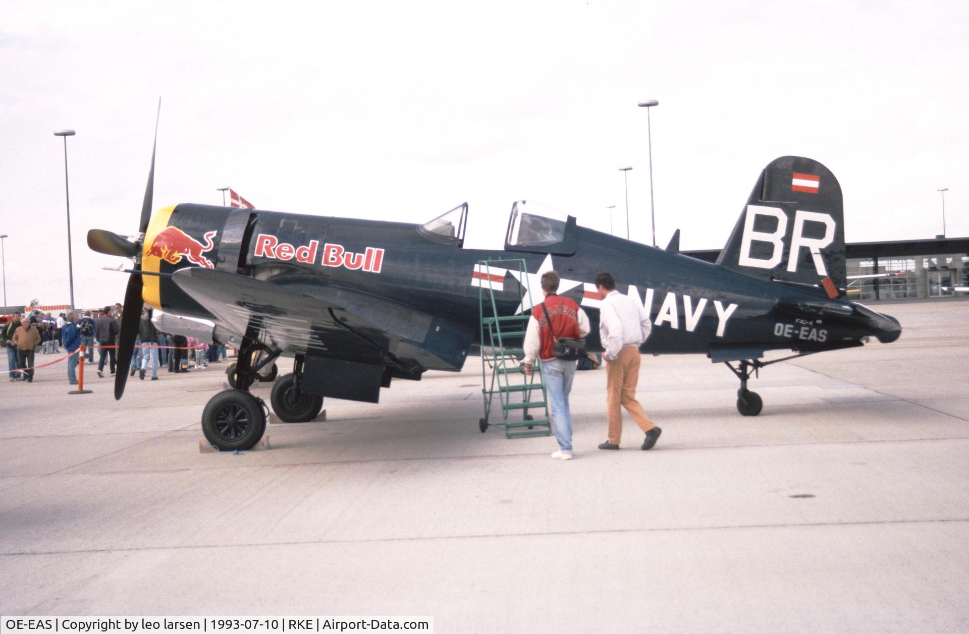 OE-EAS, 1945 Vought F4U-4 Corsair C/N 9149, Roskilde Air Show 10.7.1993
