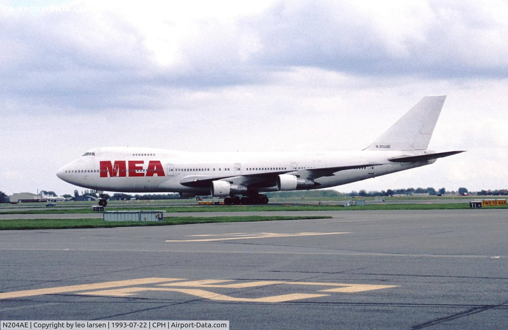 N204AE, 1975 Boeing 747-2B4B C/N 21099, Copenhagen 22.7.1993