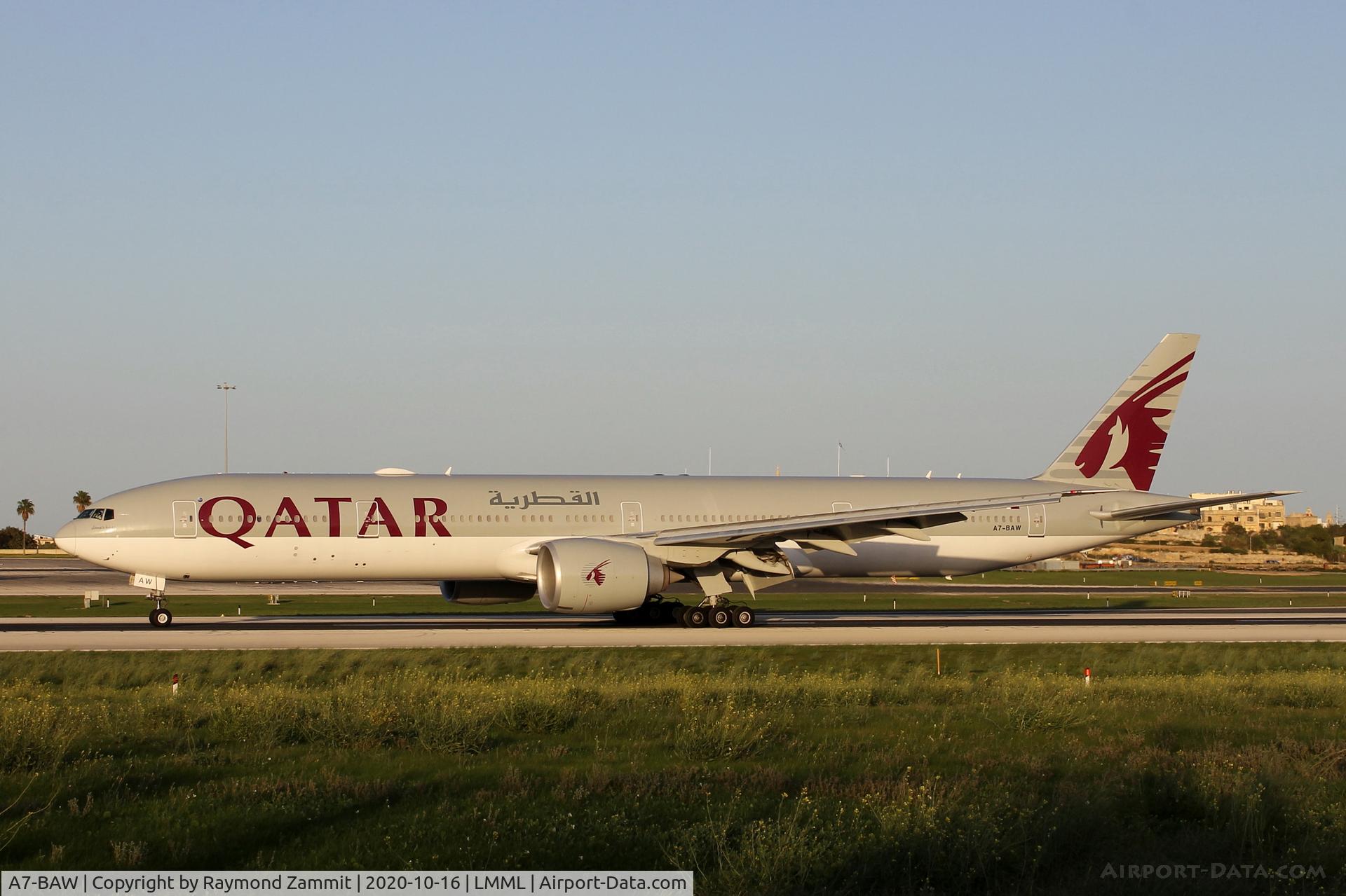 A7-BAW, 2012 Boeing 777-3DZ/ER C/N 41741, B777 A7-BAW Qatar Airways
