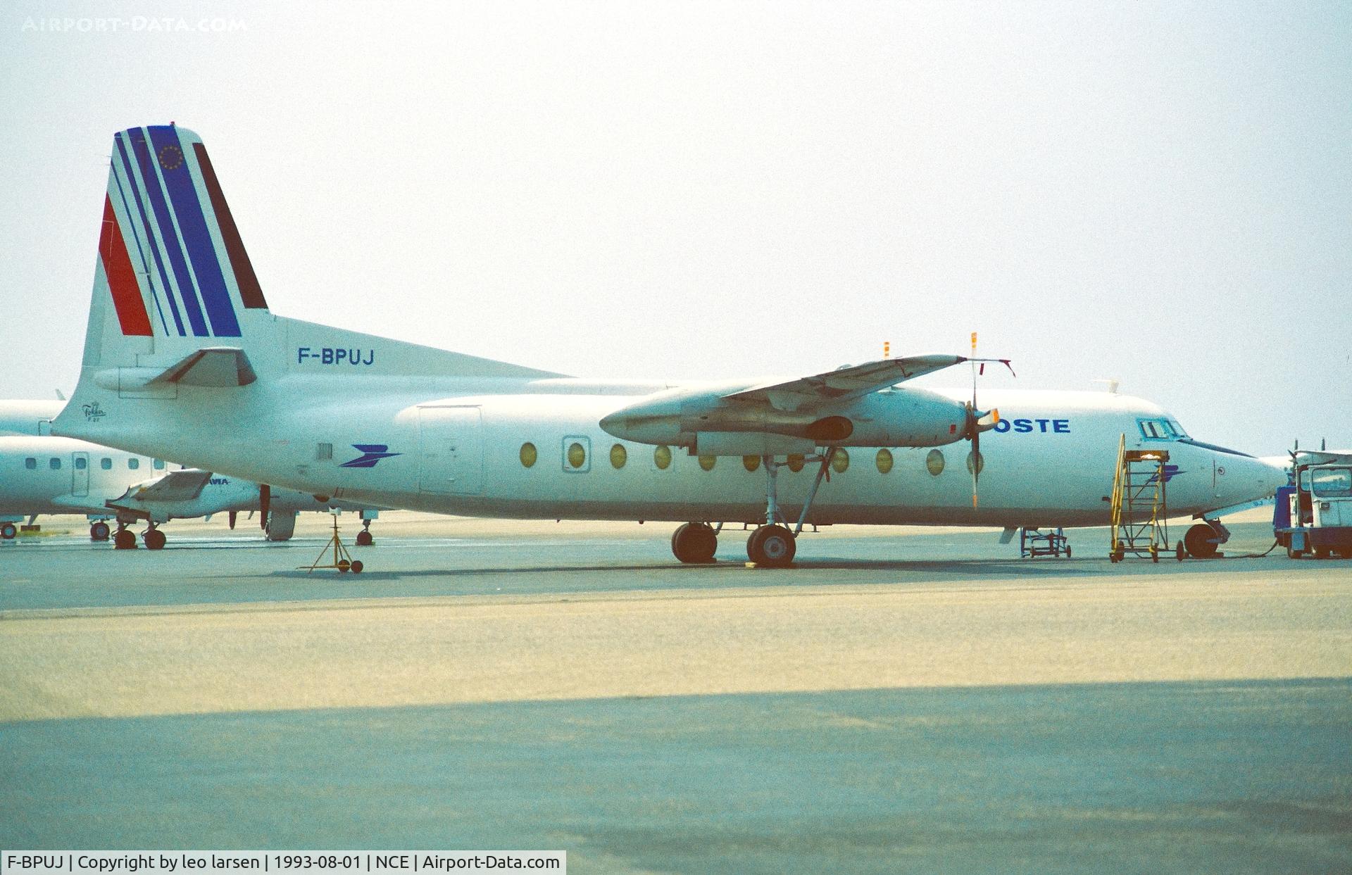 F-BPUJ, 1968 Fokker F-27-500 Friendship C/N 10390, Nice 1.8.1993
