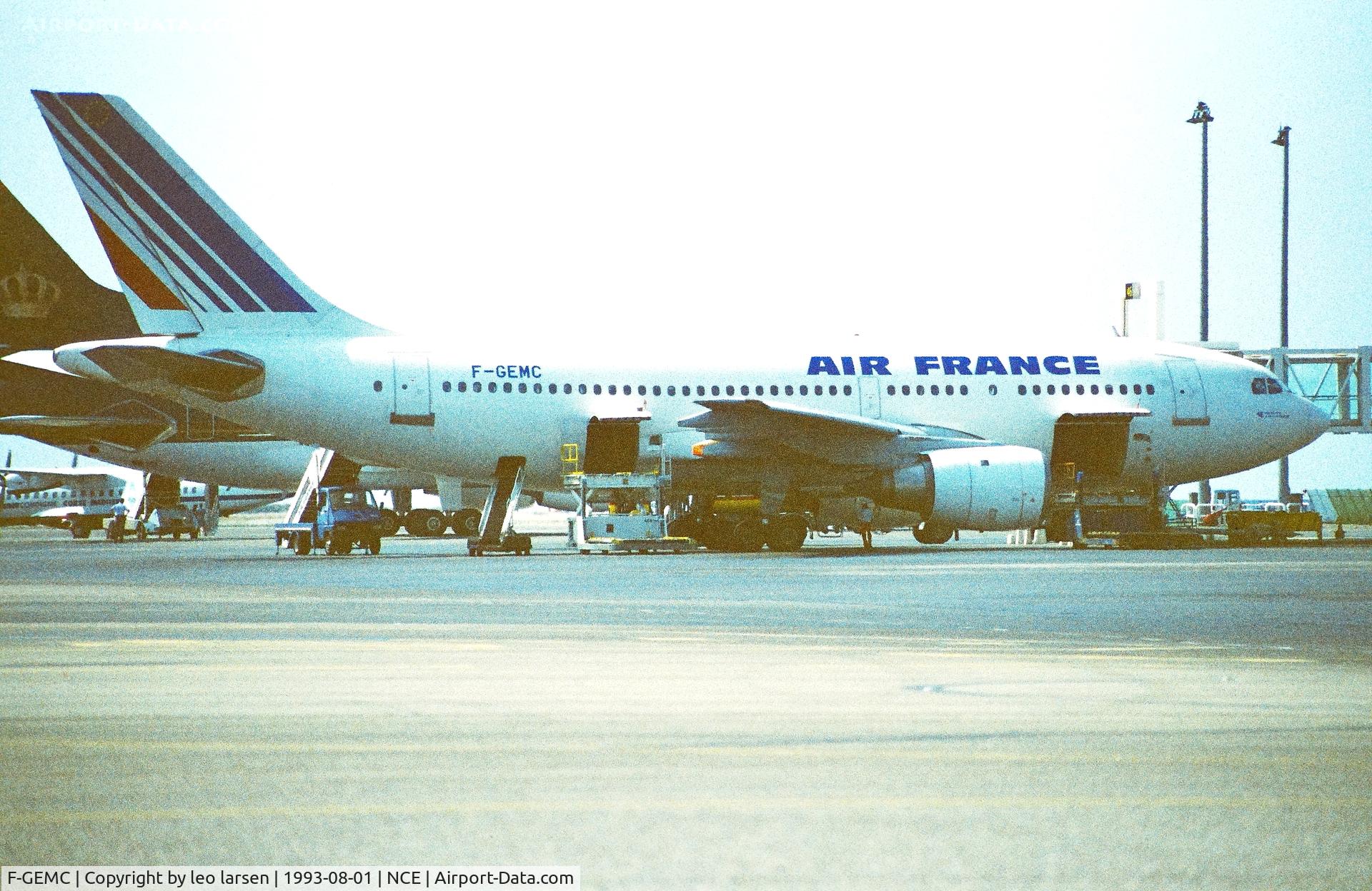 F-GEMC, 1984 Airbus A310-203 C/N 335, Nice 1.8.1993