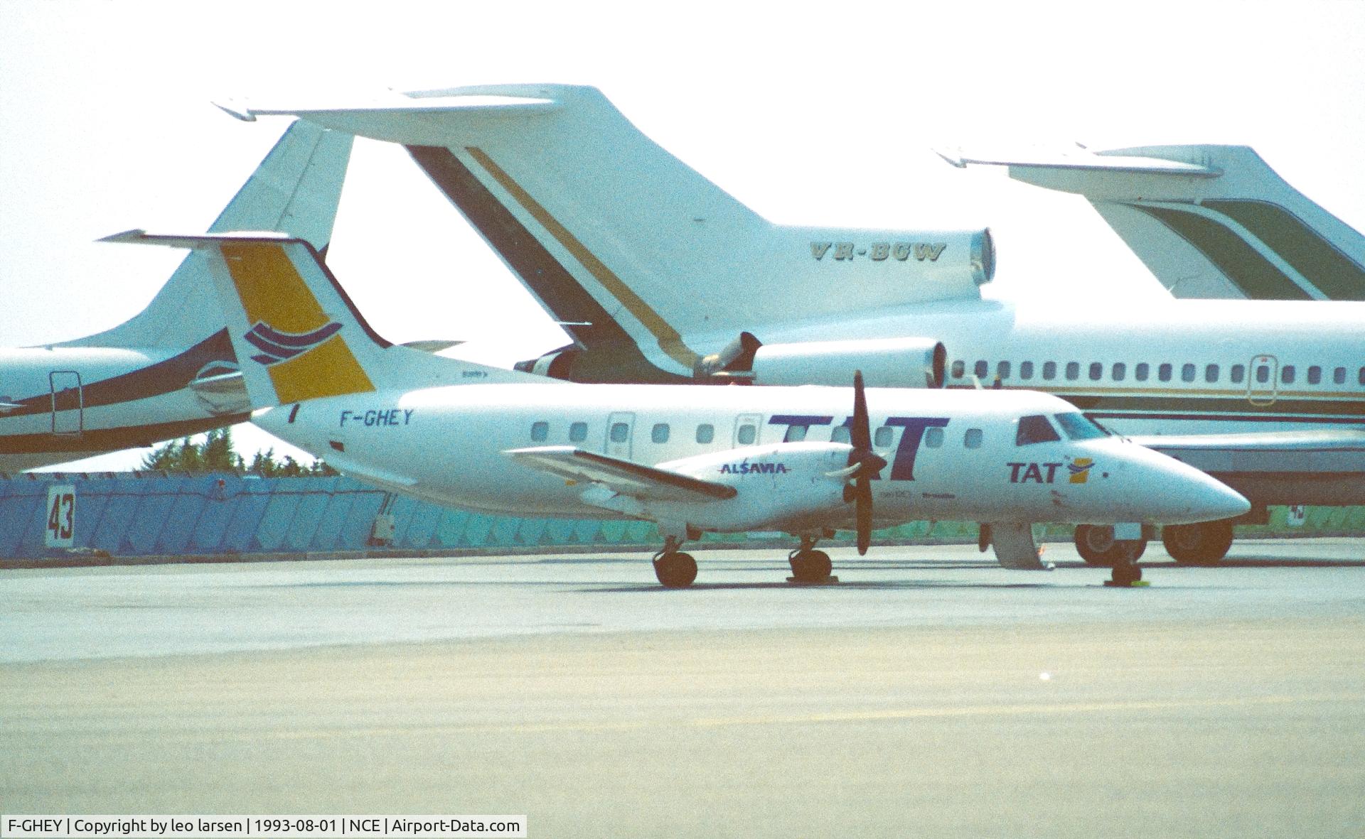 F-GHEY, 1990 Embraer EMB-120ER Brasilia C/N 120214, Nice 1.8.1993