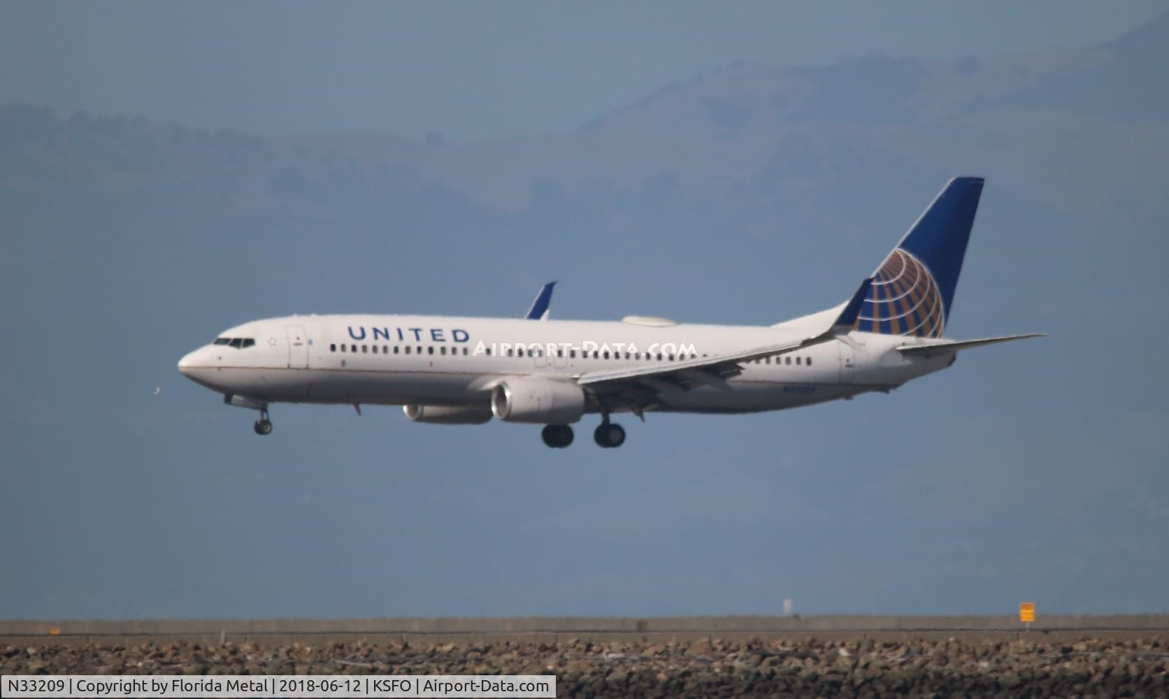 N33209, 2000 Boeing 737-824 C/N 30581, United 737-824