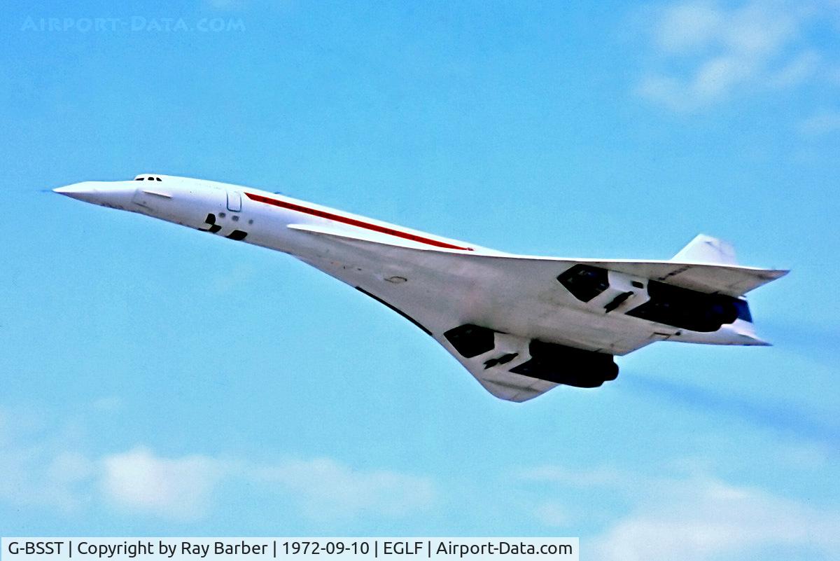 G-BSST, 1966 Aerospatiale-BAC Concorde Prototype C/N 002/13520, G-BSST   BAC/SUD Concorde [002] (British Aircraft Corporation) Farnborough~G 10/09/1972
