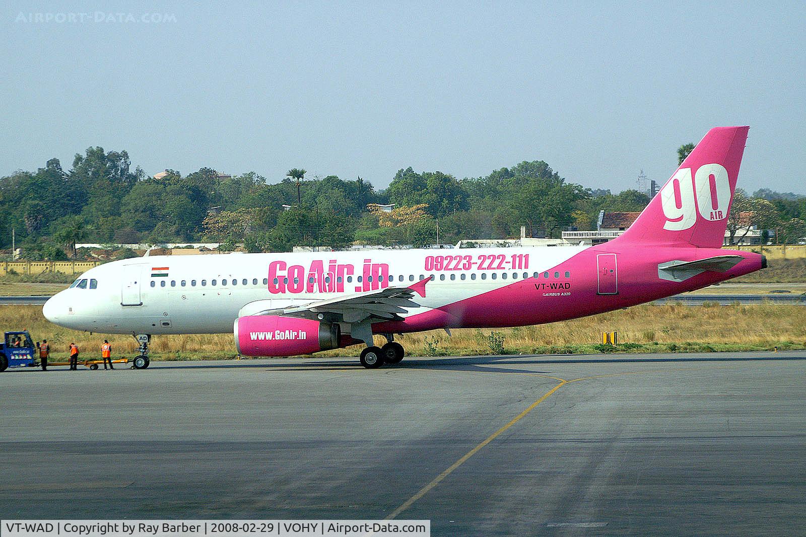VT-WAD, 2001 Airbus A320-233 C/N 1509, VT-WAD   Airbus A320-233 [1509] (Go Air) Hyderabad-Begumpet~VT 29/02/2008