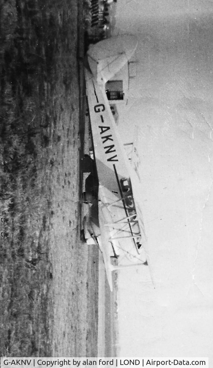 G-AKNV, 1940 De Havilland DH-89A Dragon Rapide C/N 6458, I flew in this from what was then London Airport in 1949 with my father..