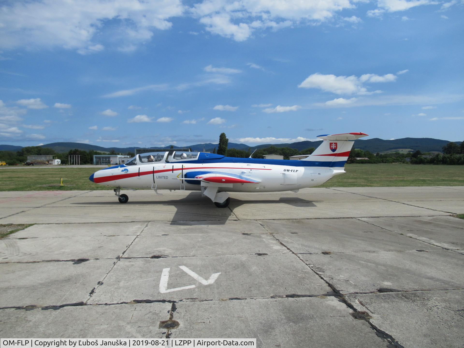 OM-FLP, Aero L-29 Delfin C/N 194434, 21-AUG-2019 flight test required by CAA before issuing a certificate of airworthiness.