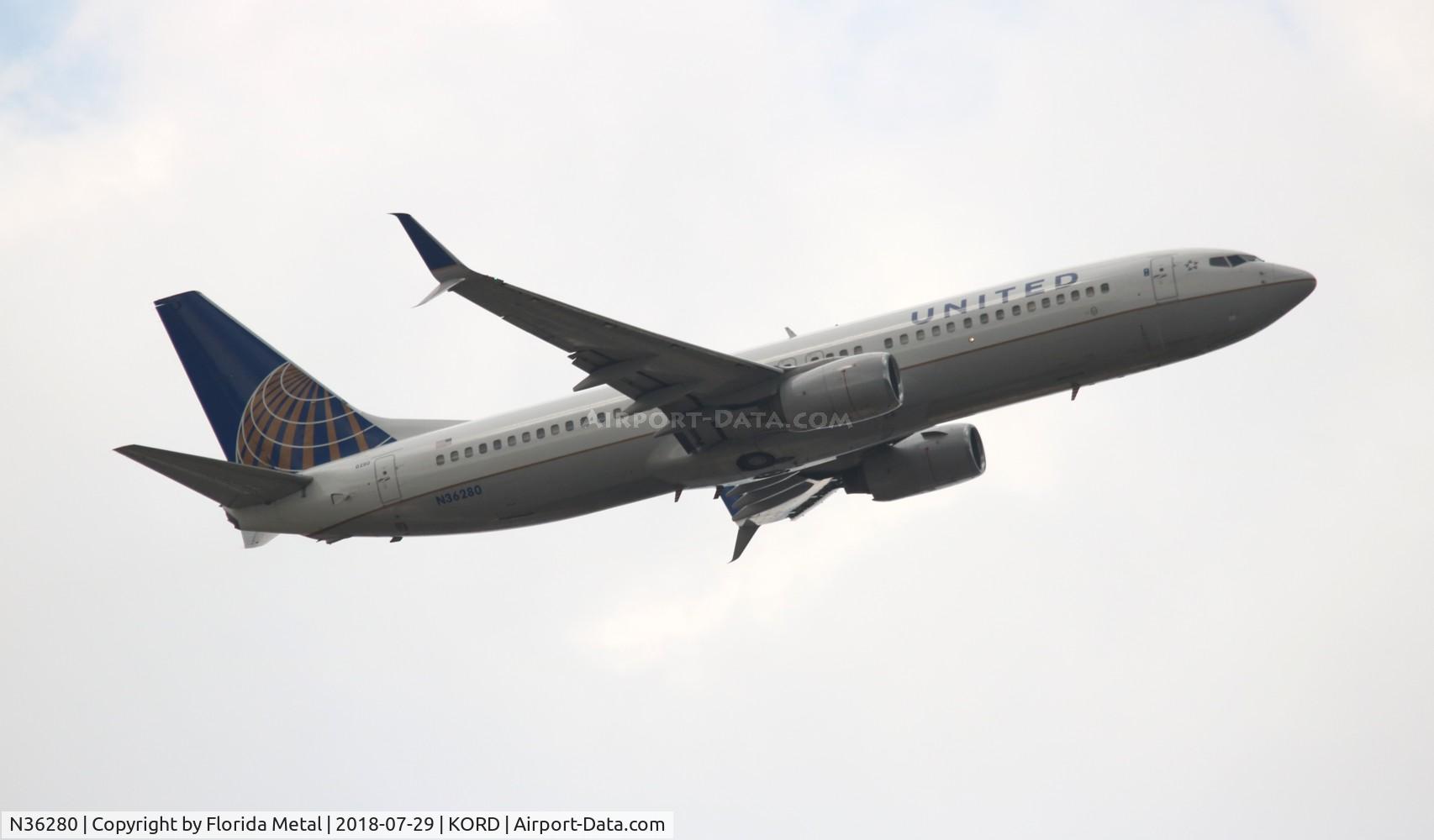 N36280, 2003 Boeing 737-824 C/N 31598, United 737-824