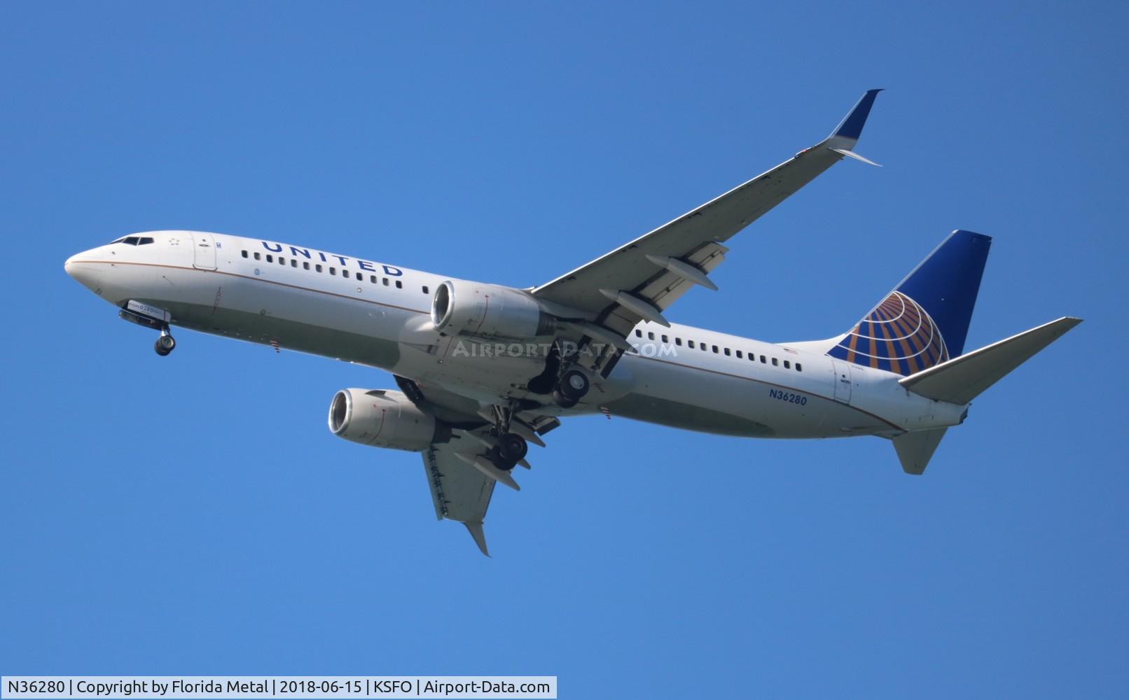 N36280, 2003 Boeing 737-824 C/N 31598, United 737-824