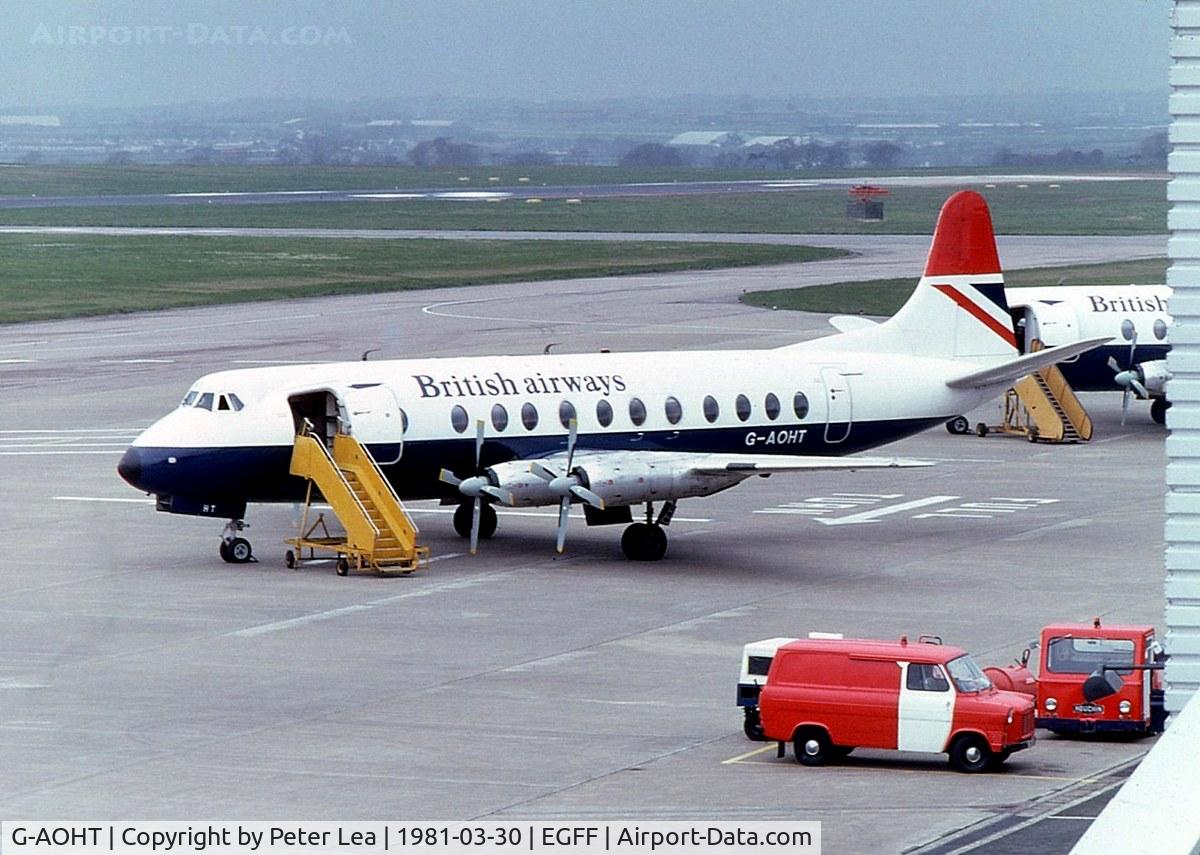 G-AOHT, 1957 Vickers Viscount 802 C/N 168, Photo taken the same month as this aircraft was withdrawn from service.