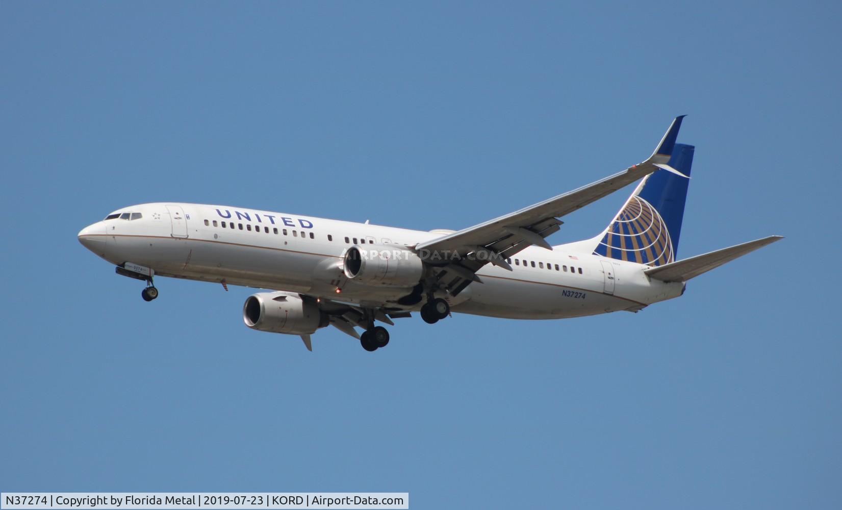 N37274, 2002 Boeing 737-824 C/N 31592, United 737-824