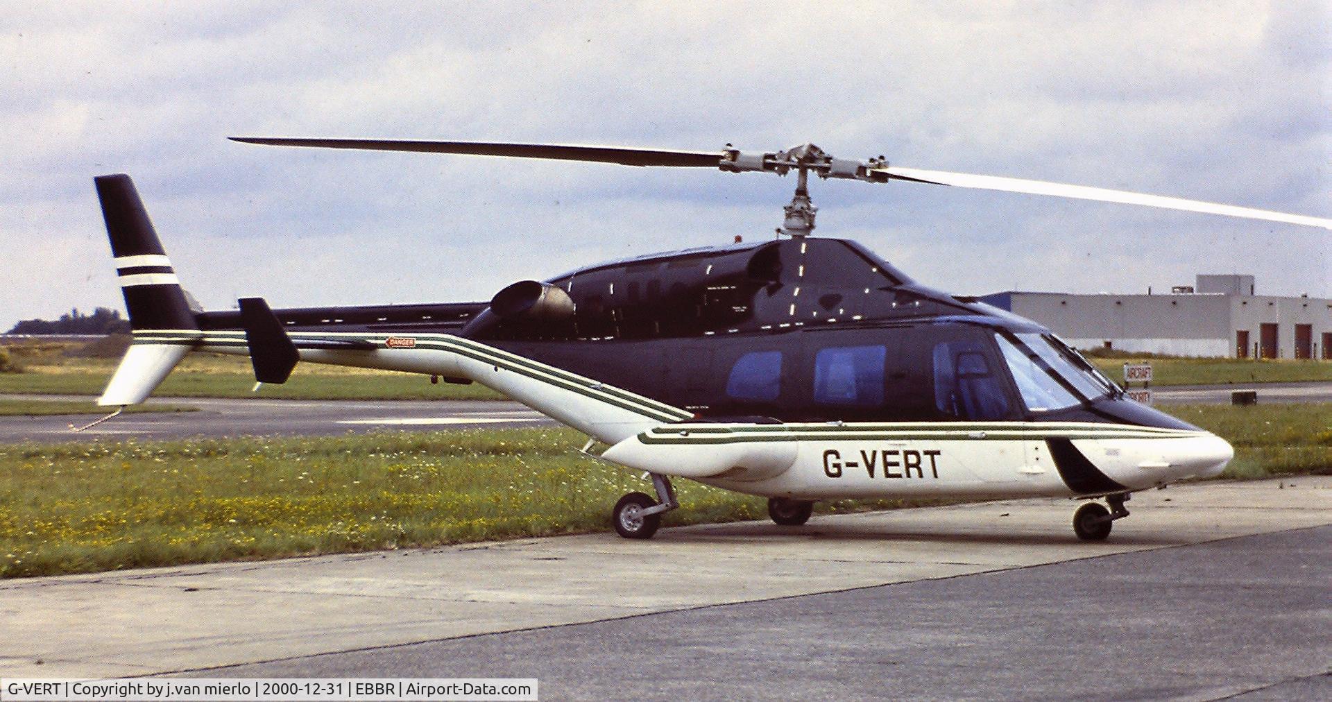 G-VERT, 1980 Bell 222 C/N 47041, Scan from slide