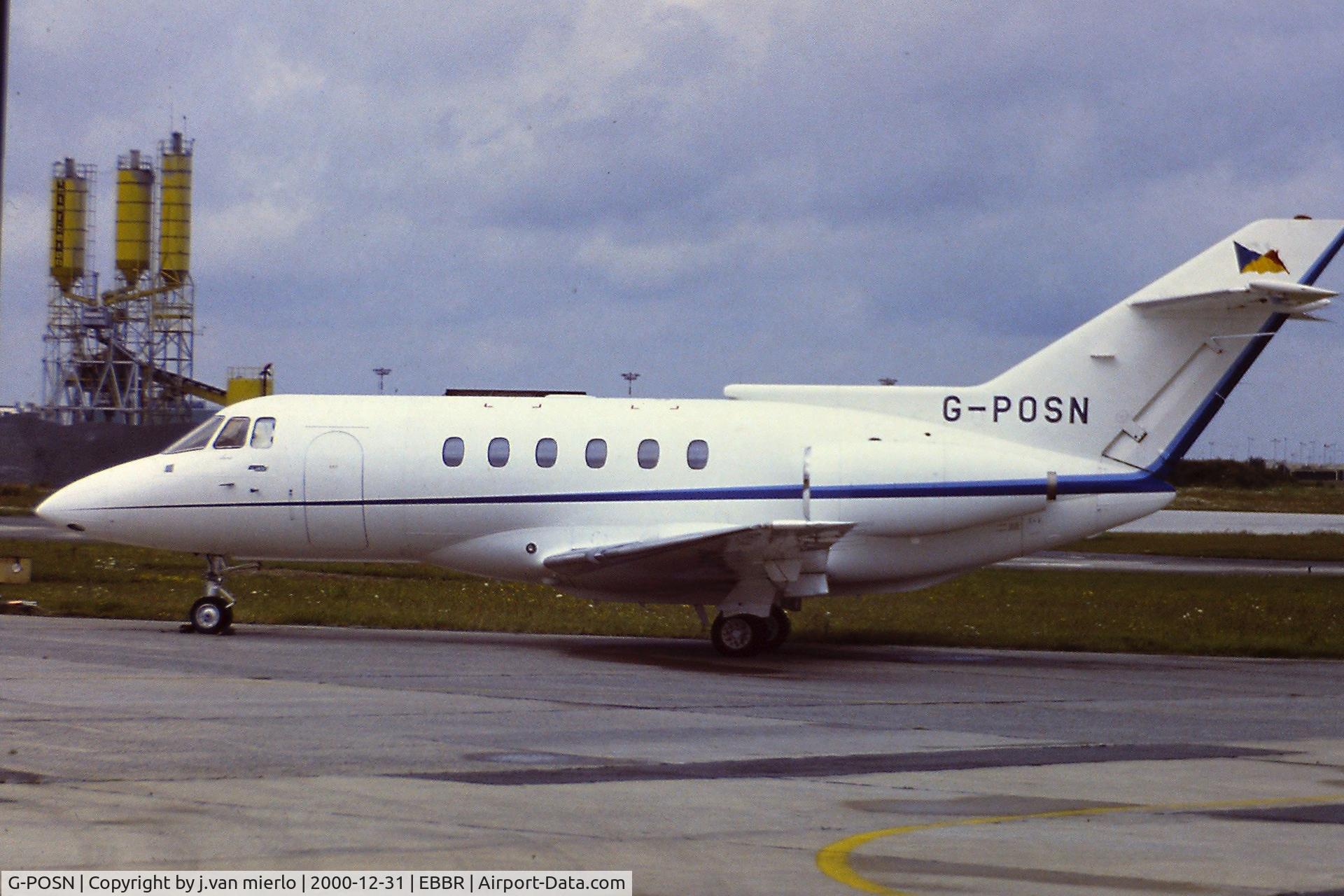 G-POSN, 1988 British Aerospace BAe.125 Series 800A C/N 258120, scan from slide