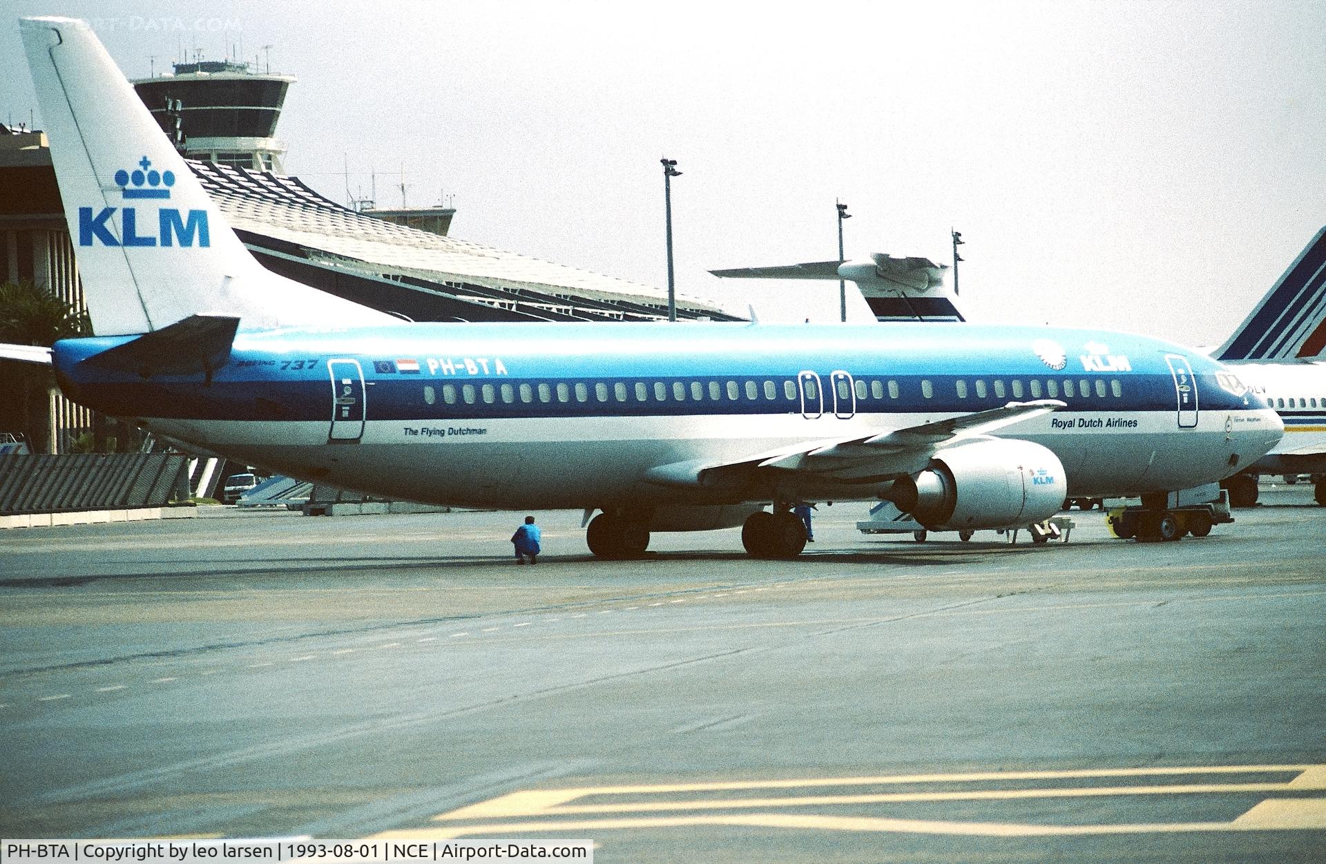 PH-BTA, 1991 Boeing 737-406 C/N 25412, Nice  1.8.1993