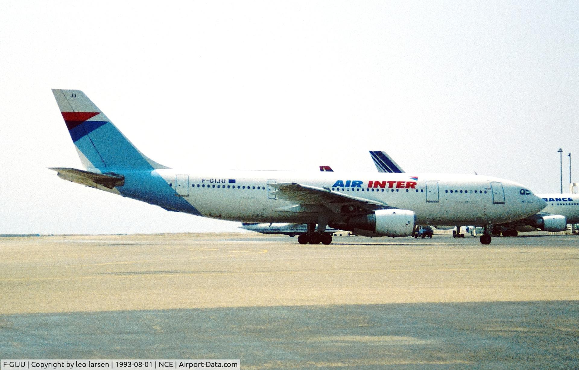 F-GIJU, 1975 Airbus A300B4-103 C/N 12, Nice 1.8.1993