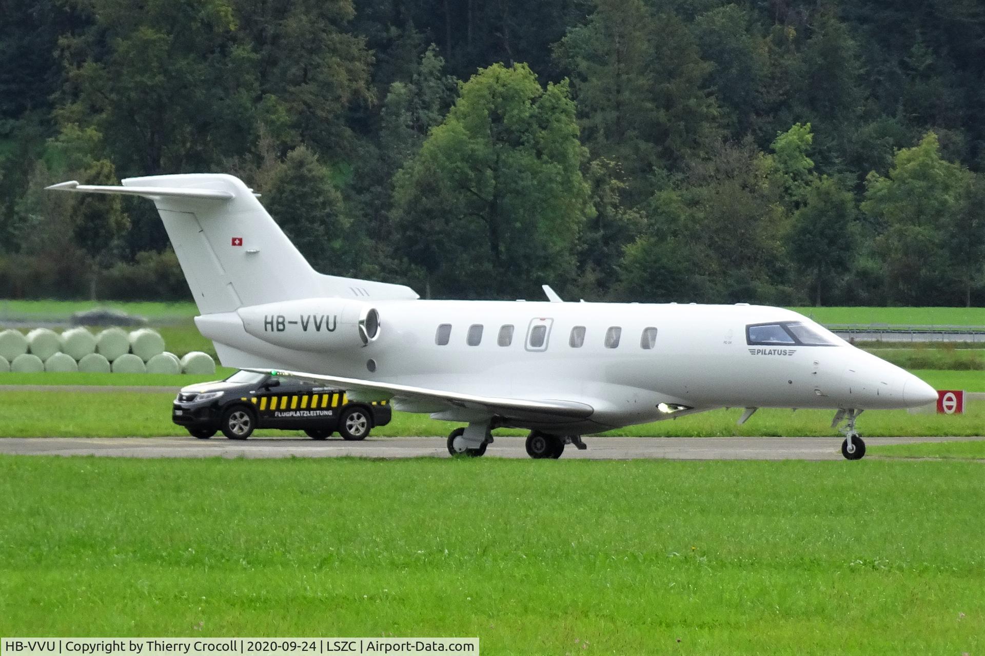 HB-VVU, 2020 Pilatus PC-24 C/N 172, Just landed at Buochs, Switzerland