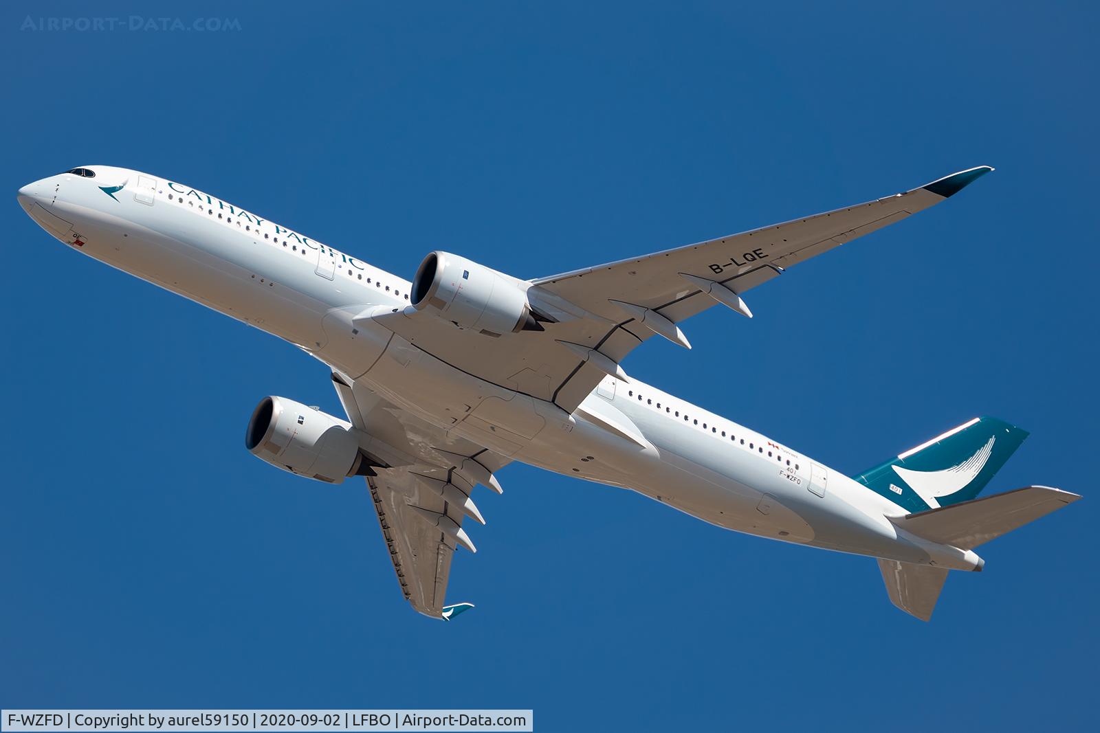F-WZFD, 2020 Airbus A350-941 C/N 401, Will Be B-LQE