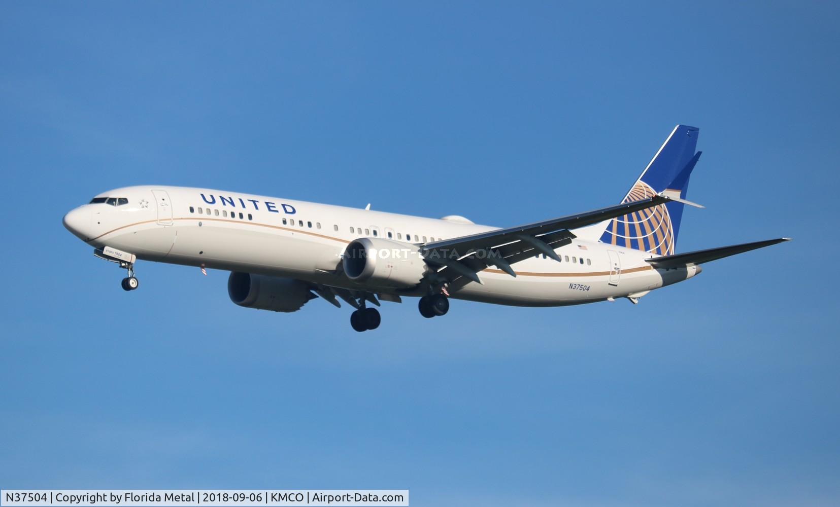 N37504, 2018 Boeing 737-9 MAX C/N 43435, United 737-9 MAX