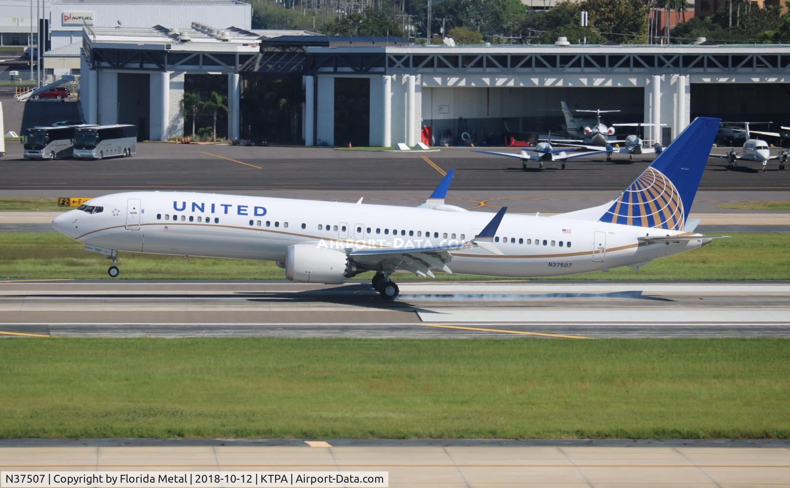 N37507, 2018 Boeing 737-9 MAX C/N 43437, United 737-9 MAX