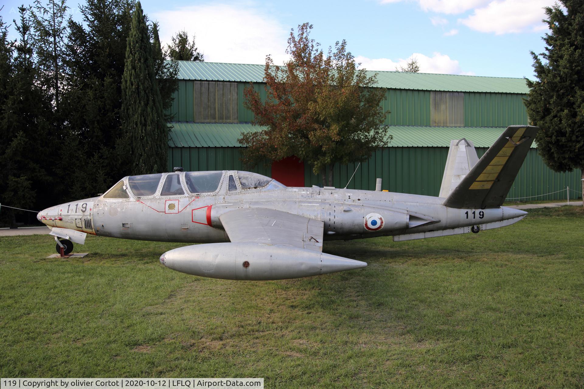 119, Fouga CM-170 Magister C/N 119, museum exhibit