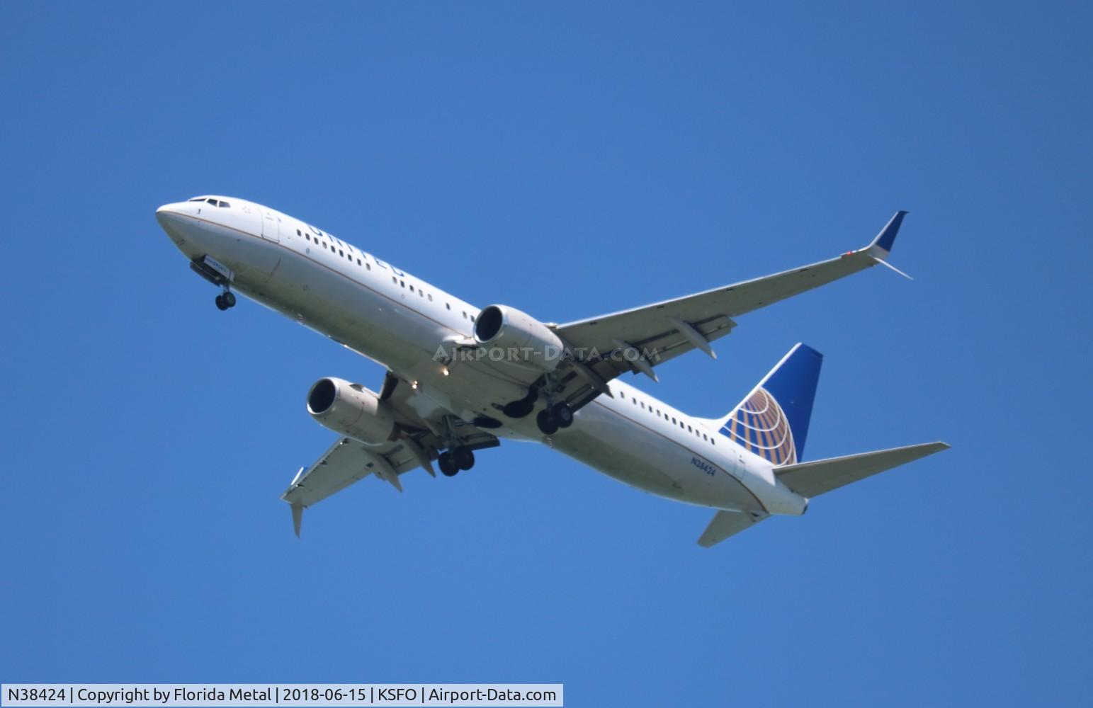 N38424, 2008 Boeing 737-924/ER C/N 37095, United 737-924