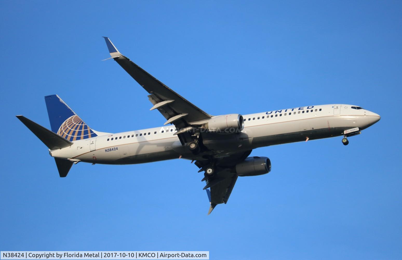 N38424, 2008 Boeing 737-924/ER C/N 37095, United 737-924