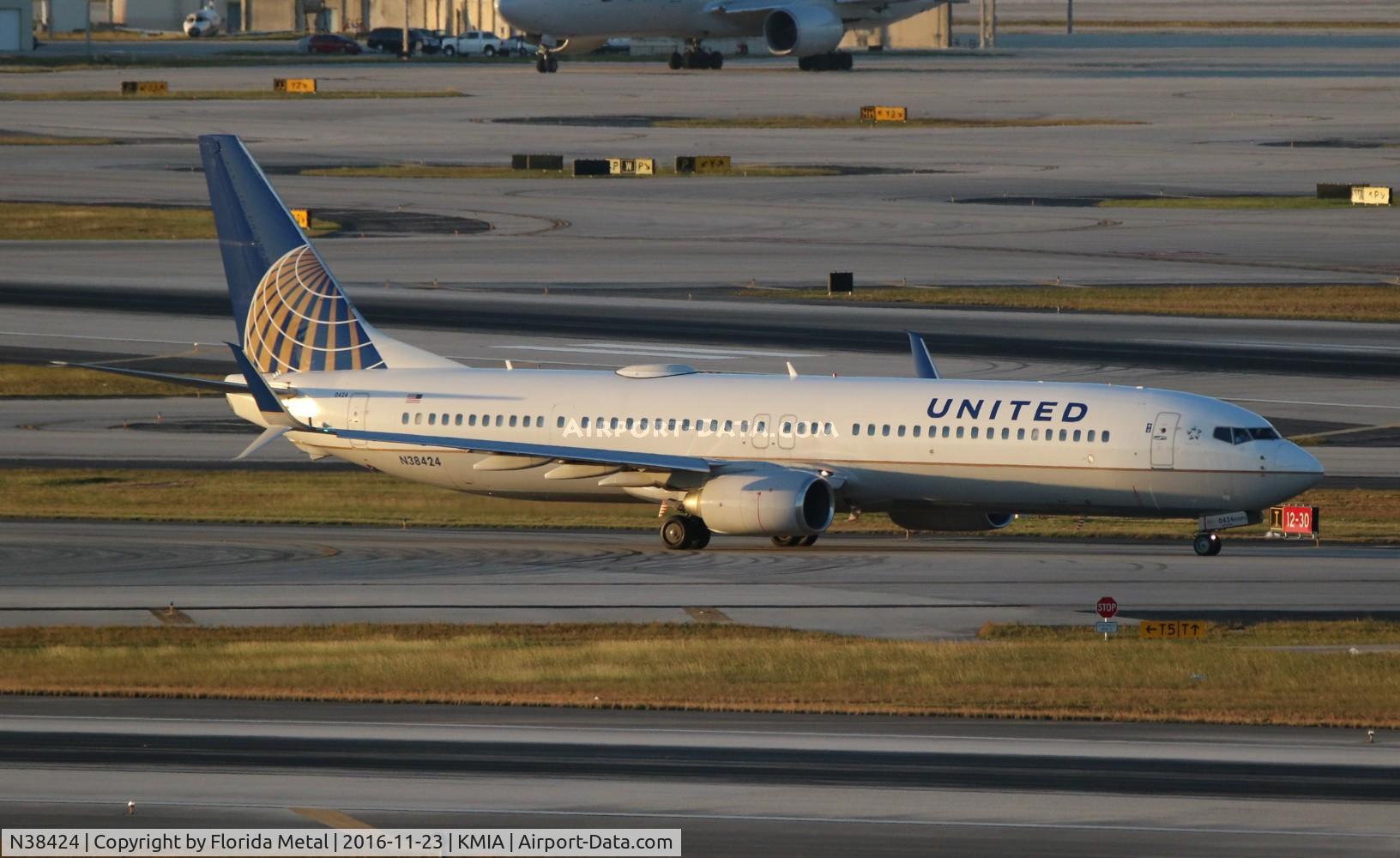 N38424, 2008 Boeing 737-924/ER C/N 37095, United 737-924