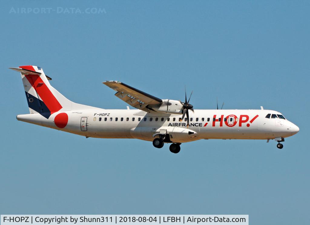 F-HOPZ, 2015 ATR 72-600 (72-212A) C/N 1265, Landing rwy 09