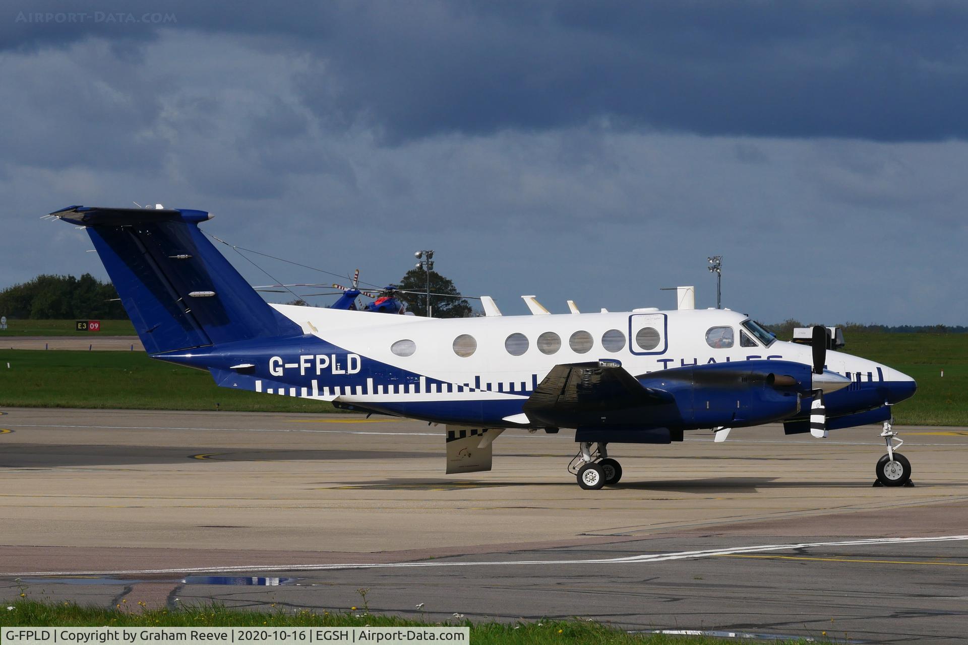 G-FPLD, 1992 Beech B200 Super King Air King Air C/N BB-1433, Parked at Norwich.