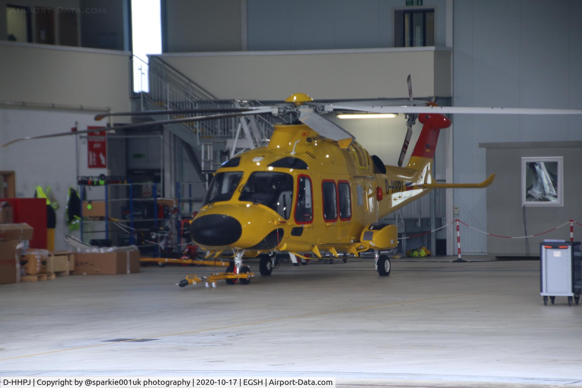 D-HHPJ, 2019 Leonardo AW-169 C/N 69113, Seen inside NHV Hangar at NWI