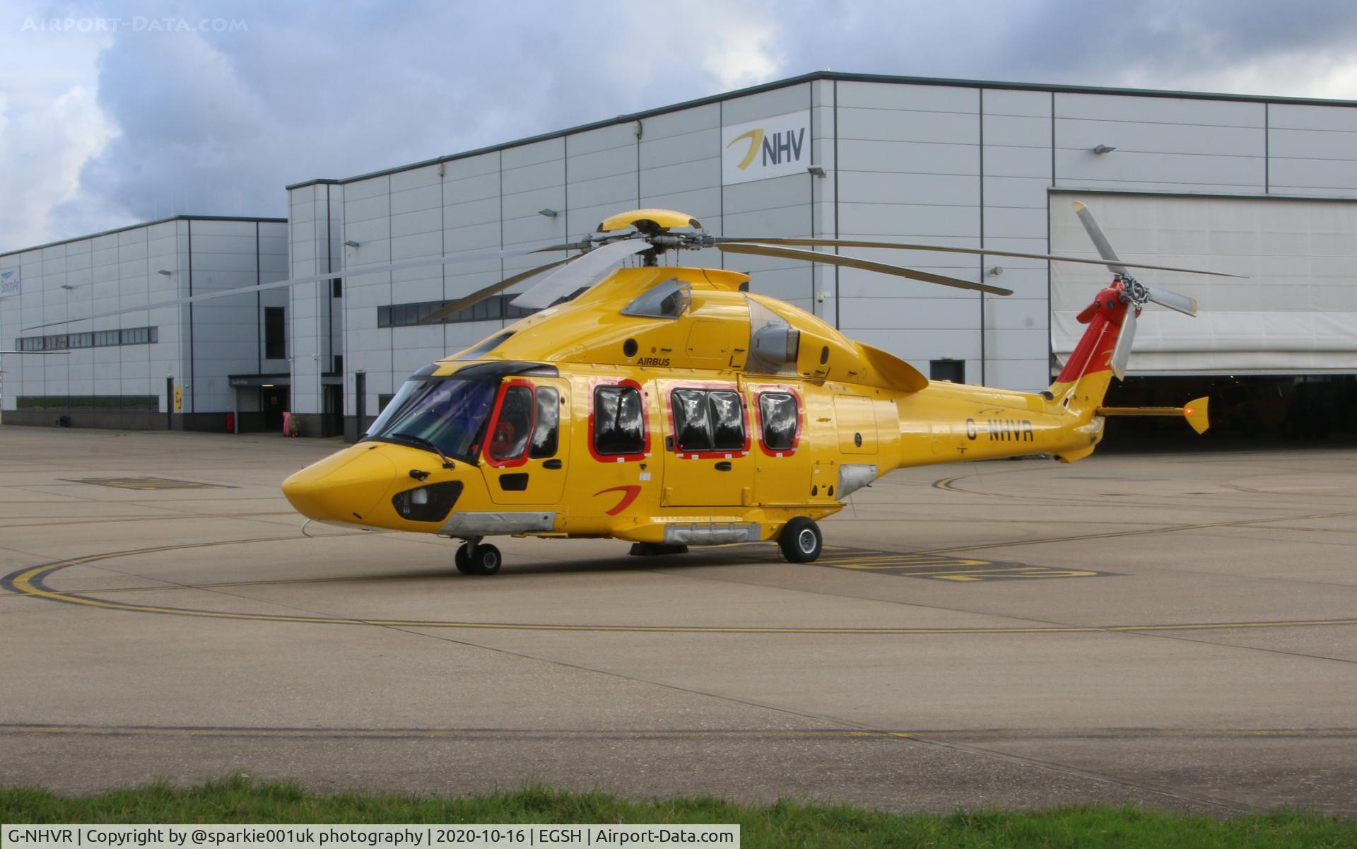 G-NHVR, 2018 Airbus Helicopters EC-175B C/N 5033, seen parked at NWI