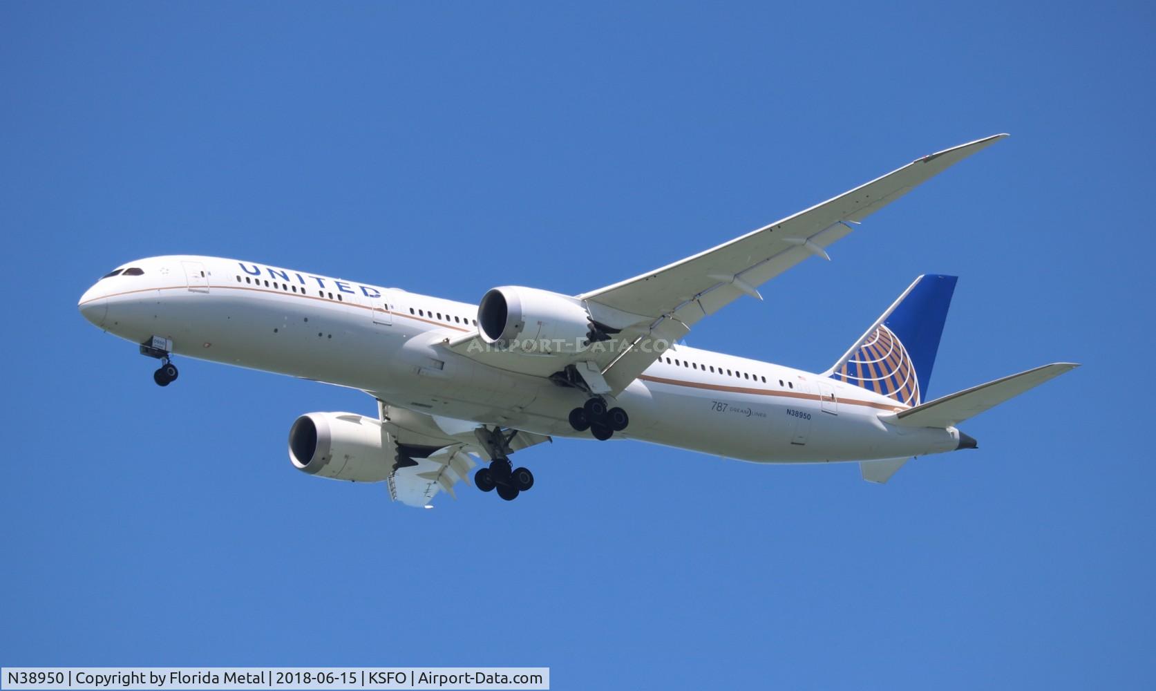 N38950, 2014 Boeing 787-9 Dreamliner Dreamliner C/N 36401, United 787-9
