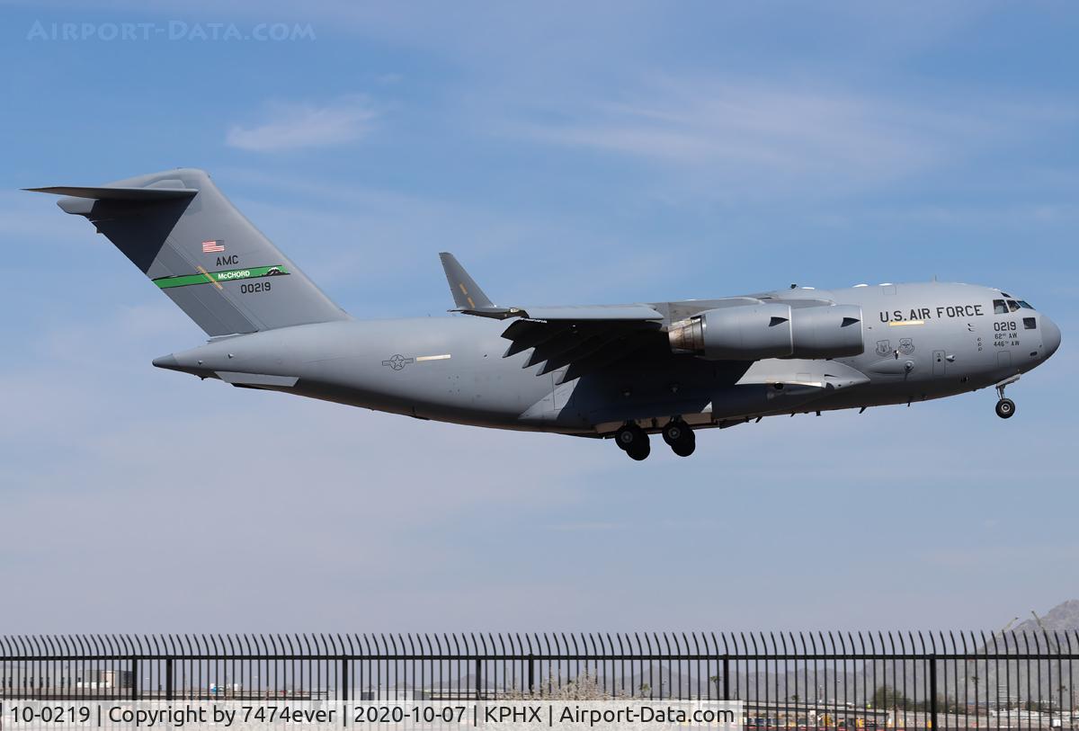 10-0219, Boeing C-17A Globemaster III C/N P-219, RCH732T