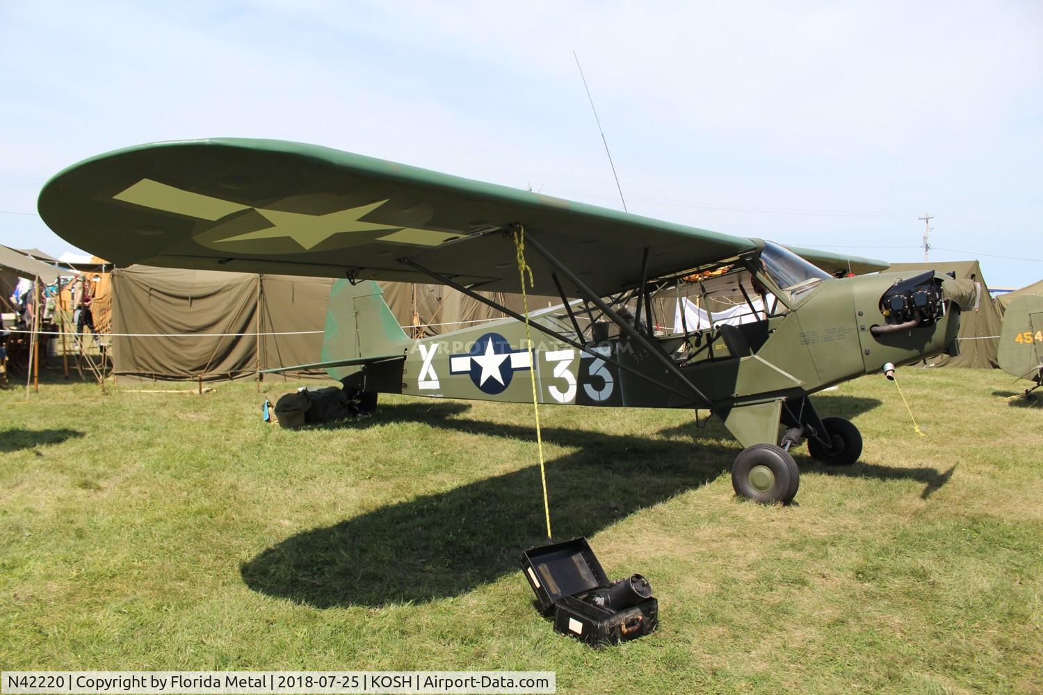 N42220, 1945 Piper J3C-65 Cub Cub C/N 14470, Piper L-4