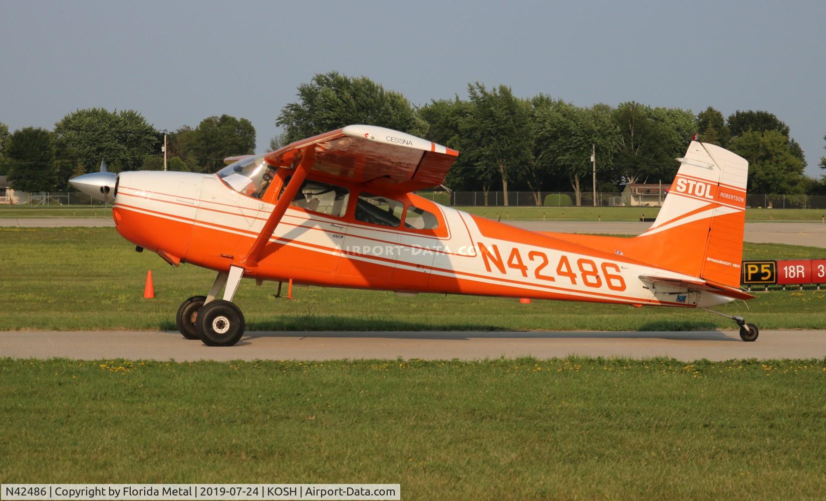 N42486, 1973 Cessna 180J C/N 18052357, Cessna 180J
