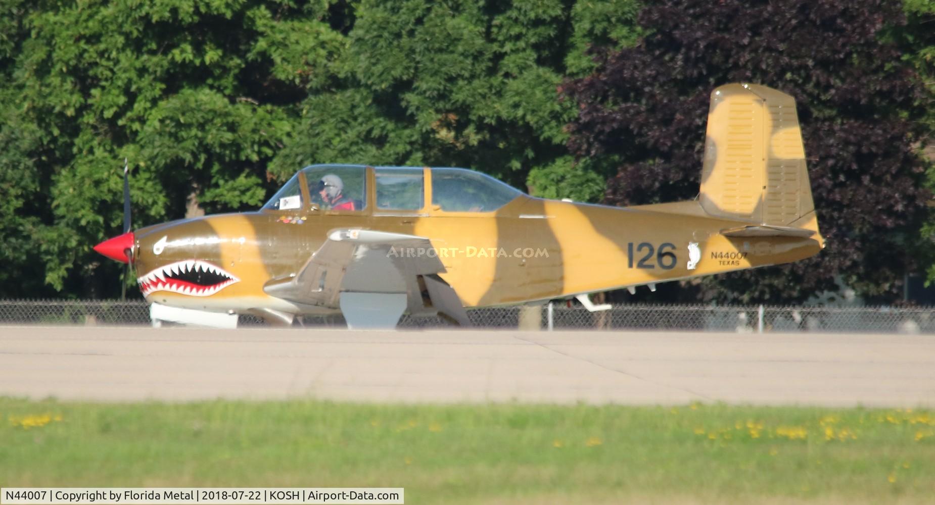 N44007, 1953 Beech T-34A (A45) Mentor Mentor C/N G-126, T-34A