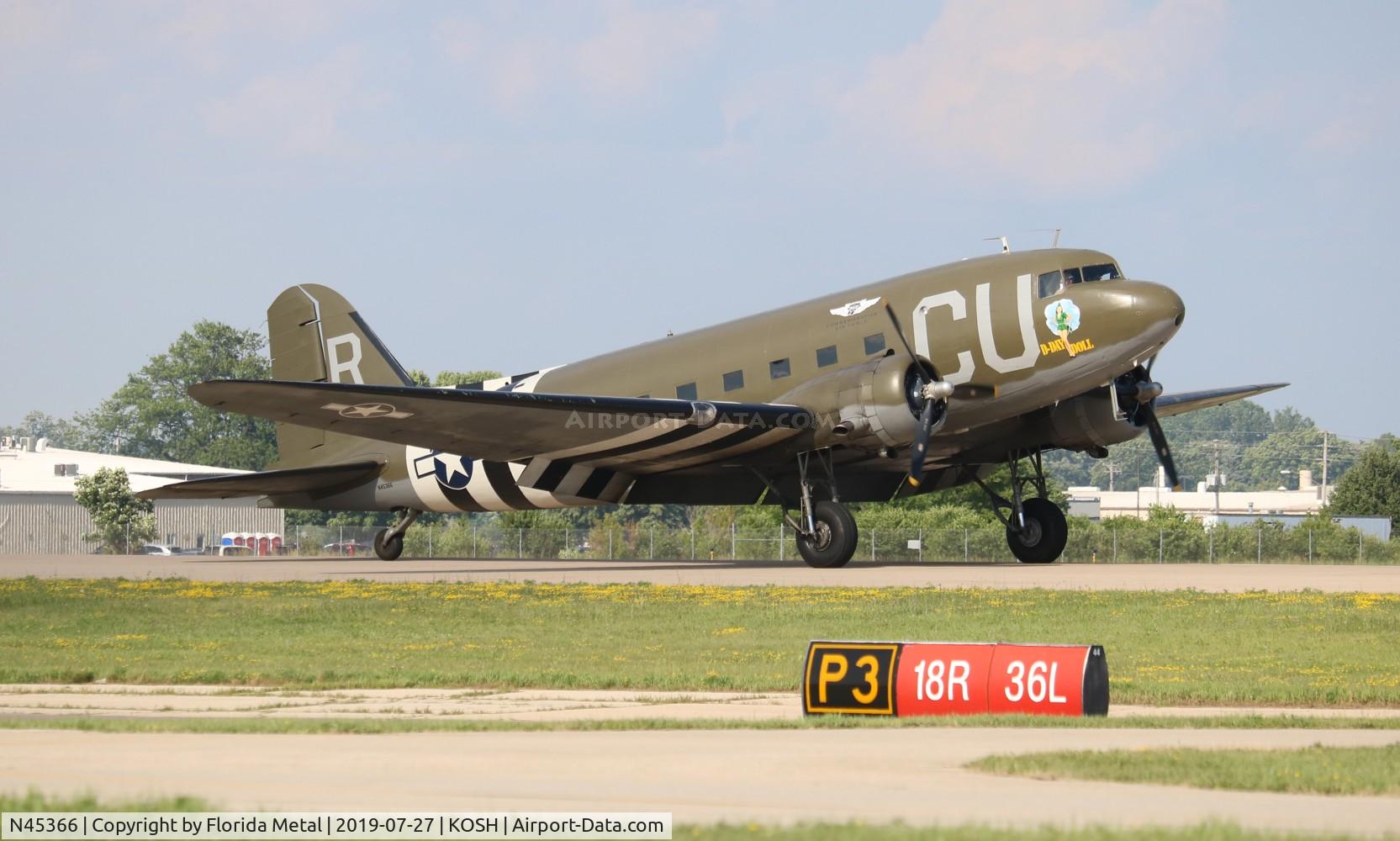 N45366, 1943 Douglas C-53D-DO Skytrooper (DC-3A) C/N 11757, C-53D