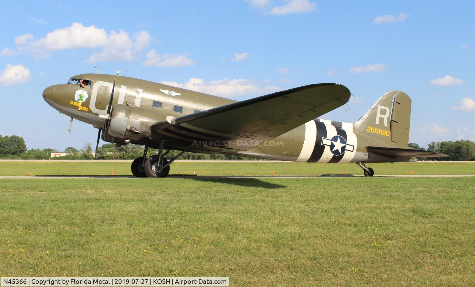 N45366, 1943 Douglas C-53D-DO Skytrooper (DC-3A) C/N 11757, C-53D