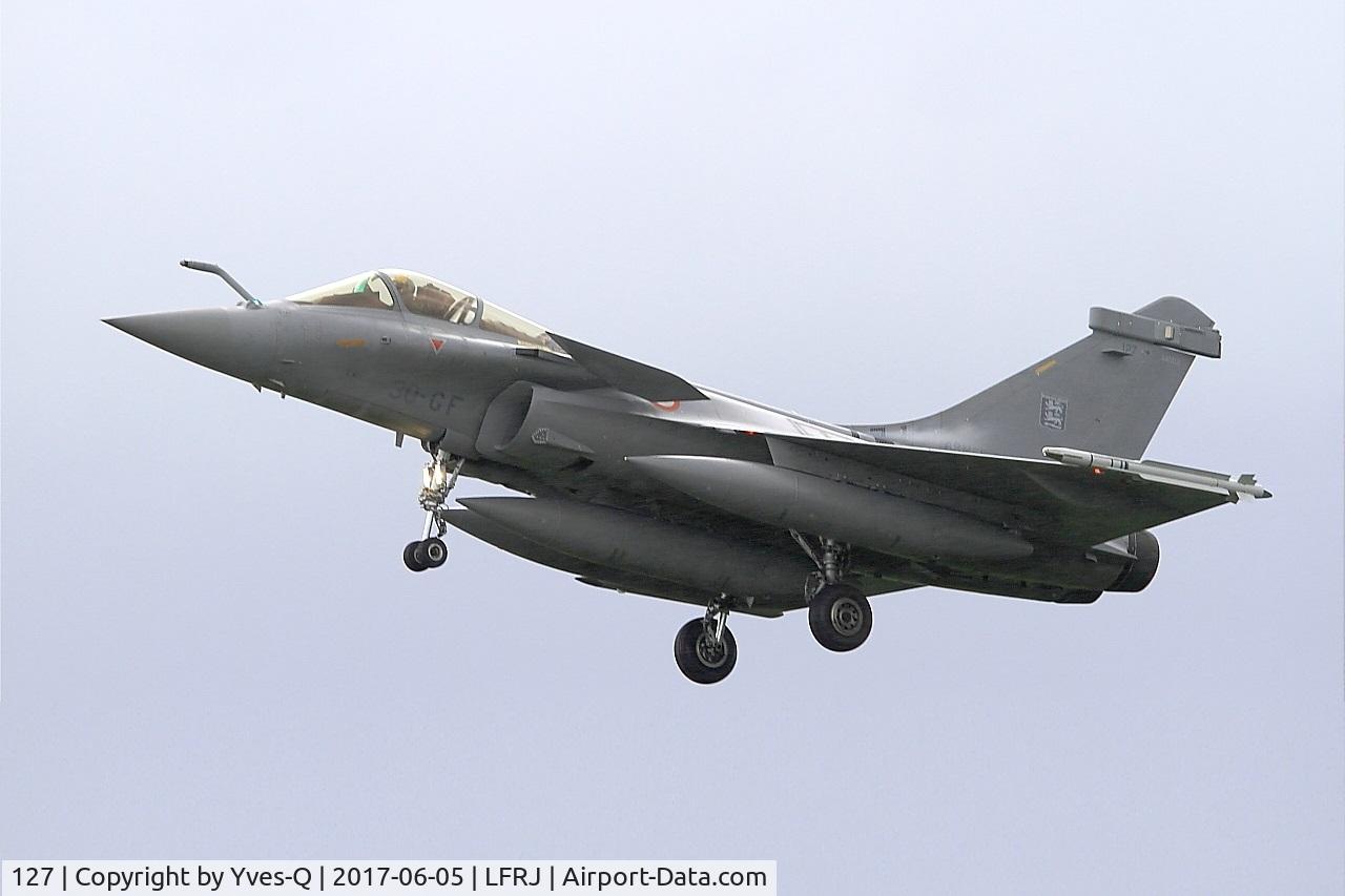 127, Dassault Rafale C C/N 127, Dassault Rafale C, Short approach rwy 26 , Landivisiau Naval Air Base (LFRJ) Tiger Meet 2017