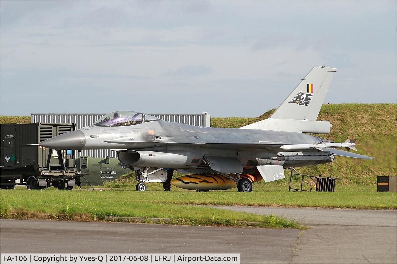 FA-106, SABCA F-16AM Fighting Falcon C/N 6H-106, SABCA F-16AM Fighting Falcon, Flight line, Landivisiau Naval Air Base (LFRJ) Tiger Meet 2017