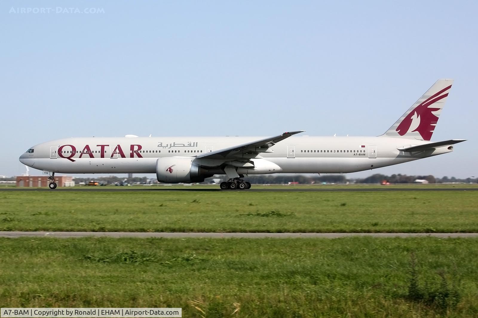 A7-BAM, 2011 Boeing 777-3DZ/ER C/N 38245, at spl
