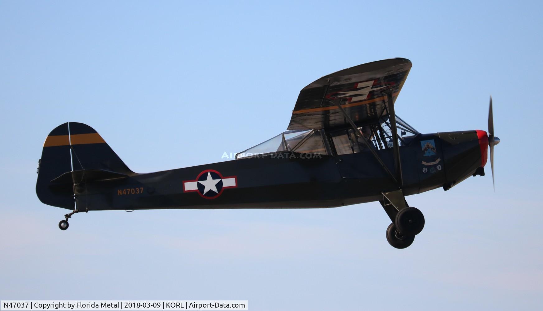 N47037, 1943 Taylorcraft DCO-65 C/N L-5363, Taylorcraft L-2
