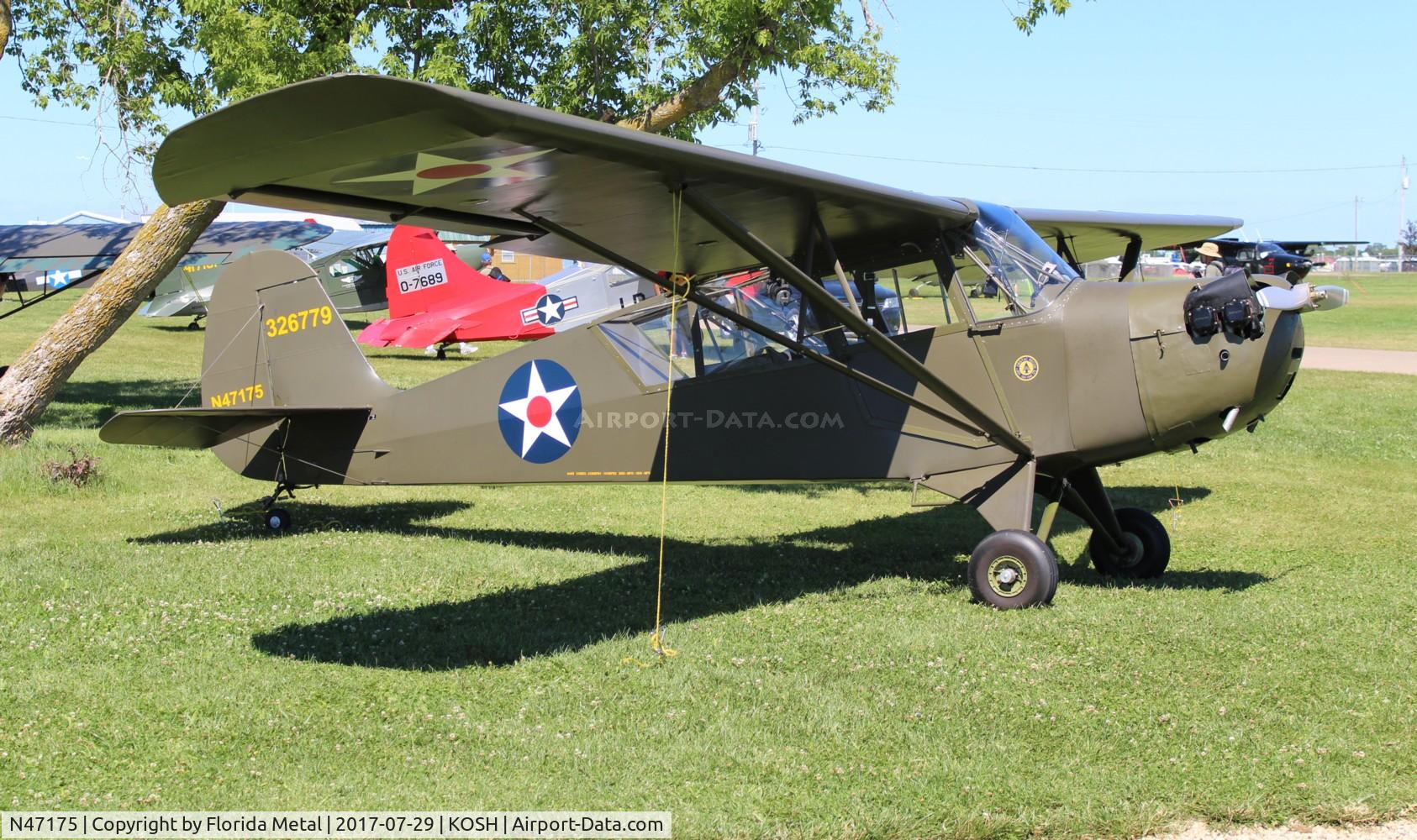 N47175, 1943 Aeronca 0-58B Grasshopper C/N 058B9163, Aeronca O-58B