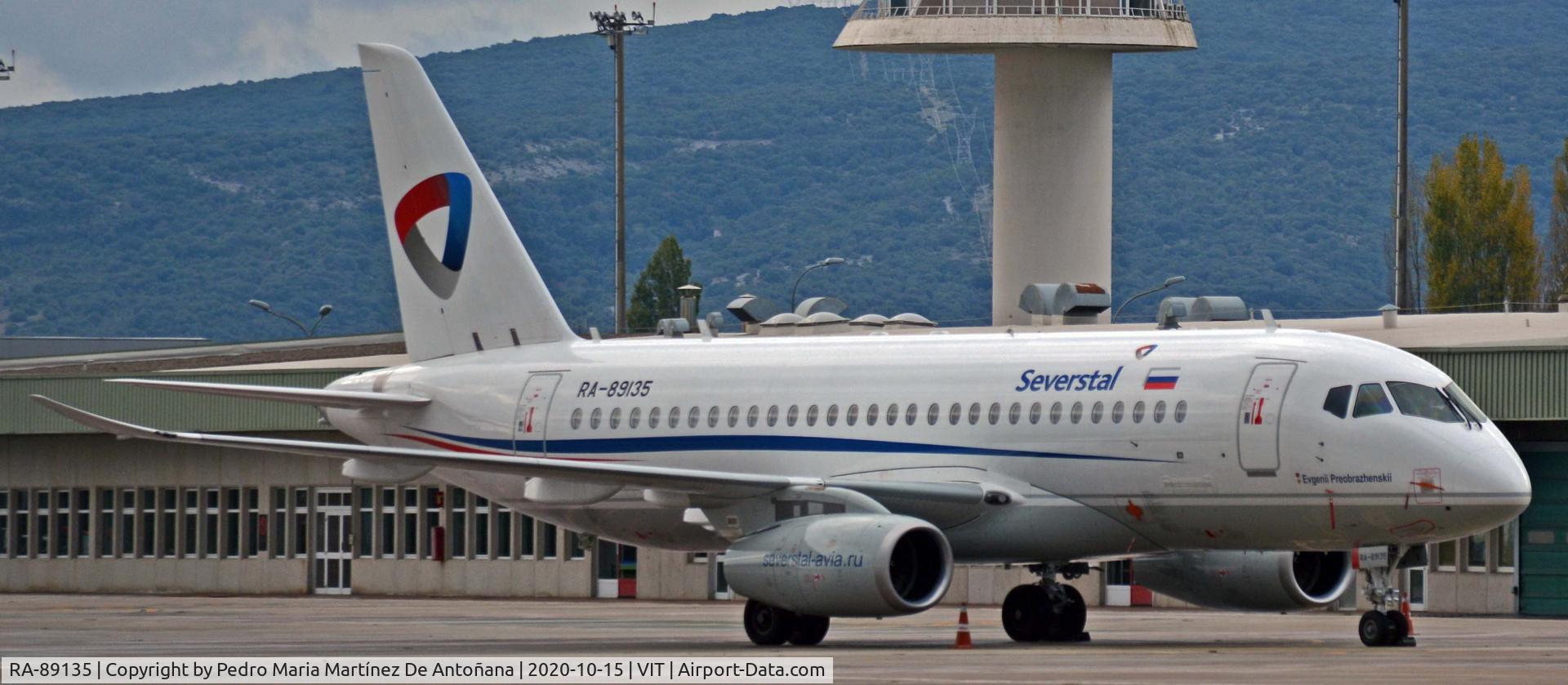 RA-89135, 2019 Sukhoi Superjet 100-95B C/N 95181, Aeropuerto de Foronda - Vitoria-Gasteiz - Euskadi - España