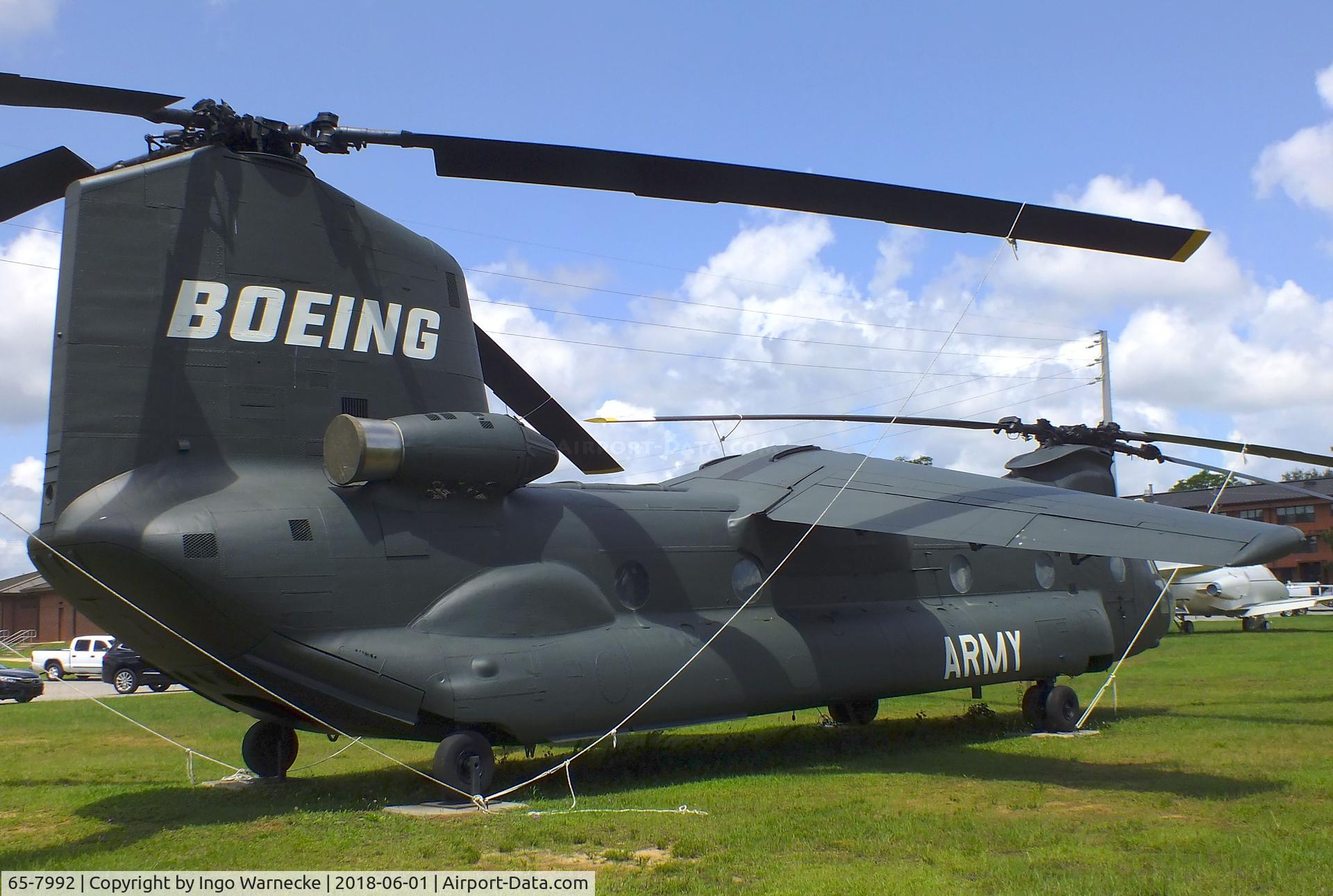 65-7992, 1965 Boeing Vertol CH-47A Chinook C/N B.164, Boeing Vertol 347 (Fly By Wire), converted from a CH-47A Chinook, at the US Army Aviation Museum, Ft. Rucker AL